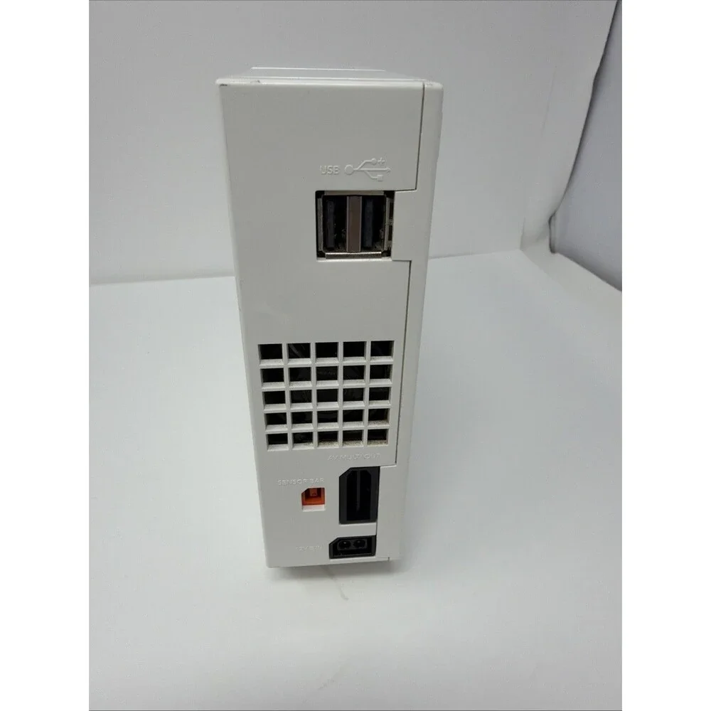 Nintendo Wii RVL-001 White Console Gamecube Compatibility Tested Works bundle